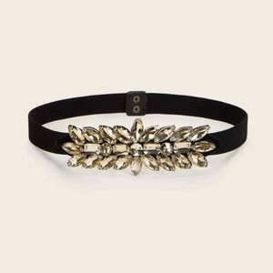 Gemstone Flower Stretch Belt